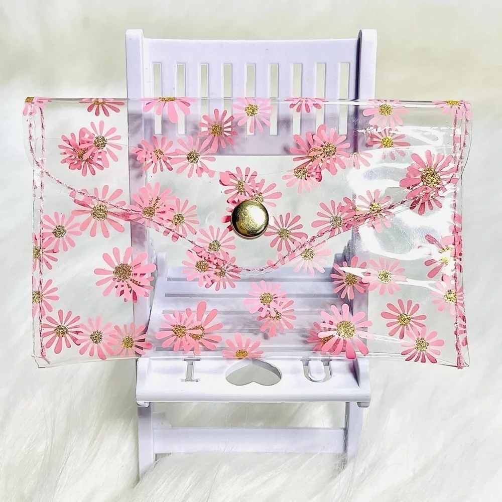 Floral Clear Card Case Wallet Bundle 2 style 2